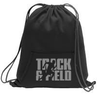 Track & Field Themed Design Graphic Track & Field Sweatshirt Cinch Pack Bag