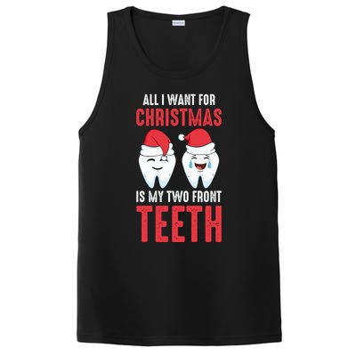 Two Front Teeth 2 Teeth Tooth Christmas My Two Front Teeth Gift PosiCharge Competitor Tank