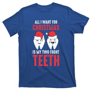 Two Front Teeth 2 Teeth Tooth Christmas My Two Front Teeth Gift T-Shirt