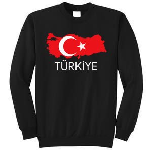 Turkey Flag Turkish Flag Turkey Map Harita Türkiye Sweatshirt