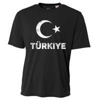 Turkish Flag Turk Bayragi Turkey Flag Turkiye Cooling Performance Crew T-Shirt