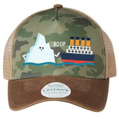 Titanic Funny Titanic And Iceberg Boop Parody For Legacy Tie Dye Trucker Hat