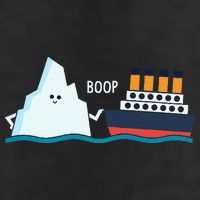 Titanic Funny Titanic And Iceberg Boop Parody For Garment-Dyed Fleece Hoodie
