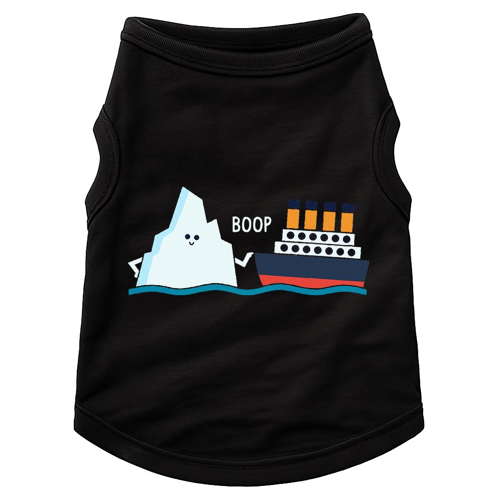 Titanic Funny Titanic And Iceberg Boop Parody For Doggie Tank
