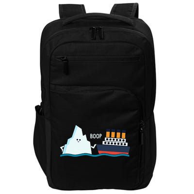 Titanic Funny Titanic And Iceberg Boop Parody For Impact Tech Backpack