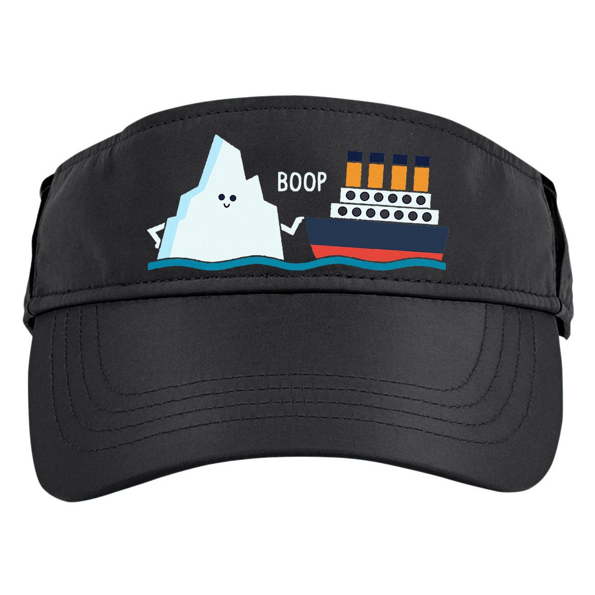 Titanic Funny Titanic And Iceberg Boop Parody For Adult Drive Performance Visor