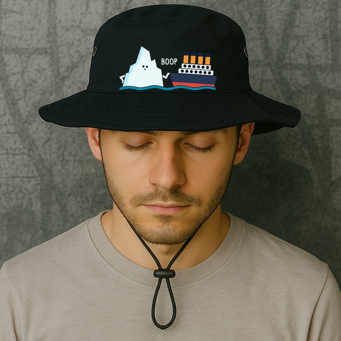 Titanic Funny Titanic And Iceberg Boop Parody For Bucket Hat