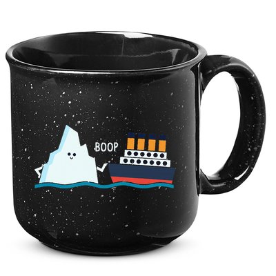 Titanic Funny Titanic And Iceberg Boop Parody For 15oz Campfire Ceramic Mug