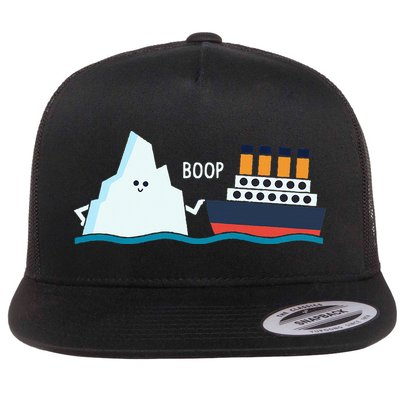 Titanic Funny Titanic And Iceberg Boop Parody For Flatbill Hat