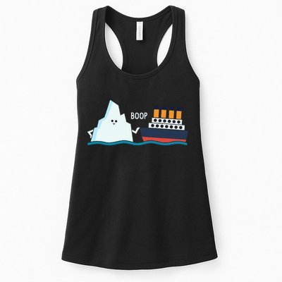 Titanic Funny Titanic And Iceberg Boop Parody For Womens Tank Top