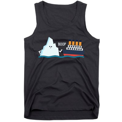 Titanic Funny Titanic And Iceberg Boop Parody For Tank Top