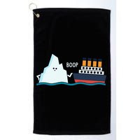 Titanic Funny Titanic And Iceberg Boop Parody For Golf Towel