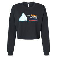 Titanic Funny Titanic And Iceberg Boop Parody For Cropped Pullover Crew