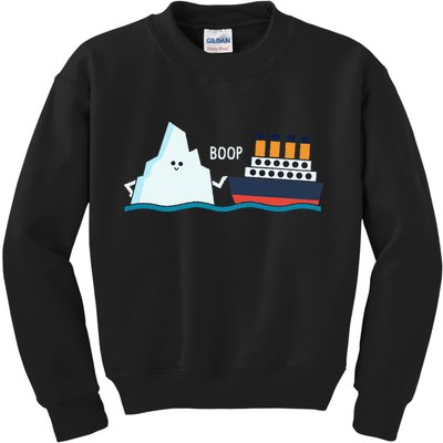 Titanic Funny Titanic And Iceberg Boop Parody For Kids Sweatshirt