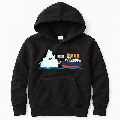 Titanic Funny Titanic And Iceberg Boop Parody For Kids Hoodie