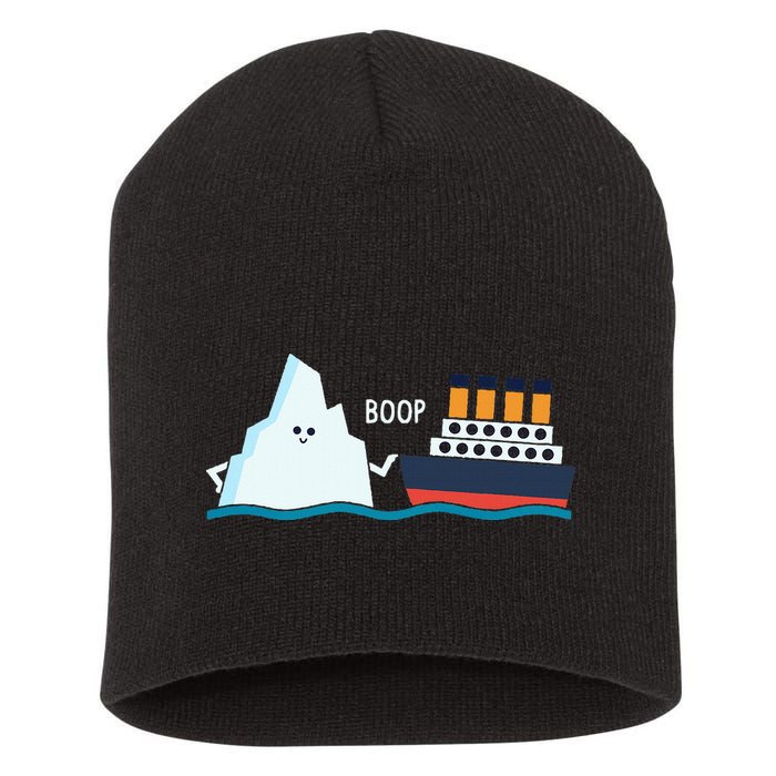Titanic Funny Titanic And Iceberg Boop Parody For Short Acrylic Beanie