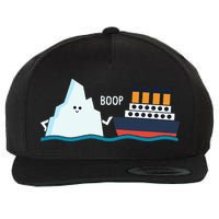 Titanic Funny Titanic And Iceberg Boop Parody For Wool Snapback Cap