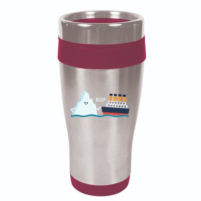 Titanic Funny Titanic And Iceberg Boop Parody For 16oz Travel Tumbler