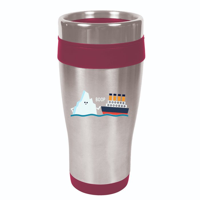 Titanic Funny Titanic And Iceberg Boop Parody For 16oz Travel Tumbler