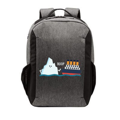 Titanic Funny Titanic And Iceberg Boop Parody For Vector Backpack