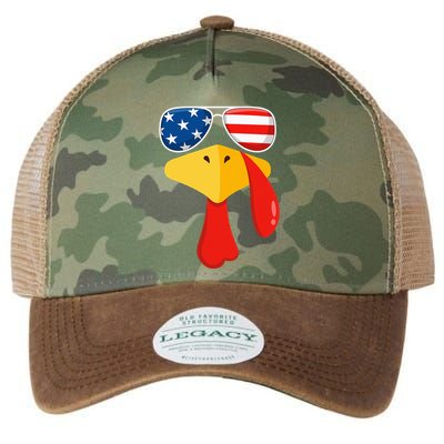 Turkey Face Thanksgiving Matching Outfit Family Gobble Funny Legacy Tie Dye Trucker Hat