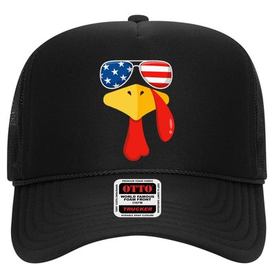 Turkey Face Thanksgiving Matching Outfit Family Gobble Funny Trucker Hat