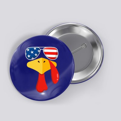 Turkey Face Thanksgiving Matching Outfit Family Gobble Funny Button
