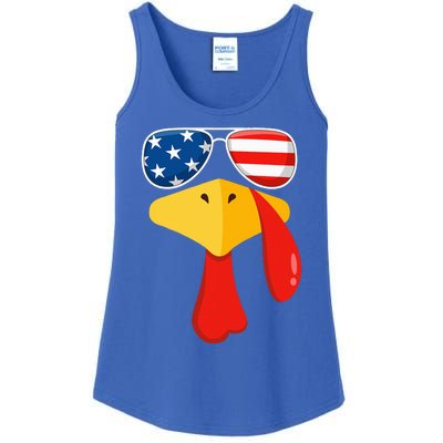 Turkey Face Thanksgiving Matching Outfit Family Gobble Funny Ladies Essential Tank