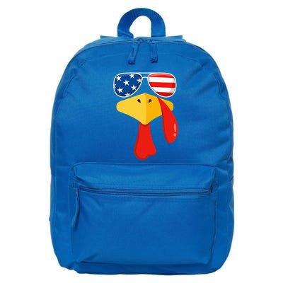 Turkey Face Thanksgiving Matching Outfit Family Gobble Funny 16 in Basic Backpack