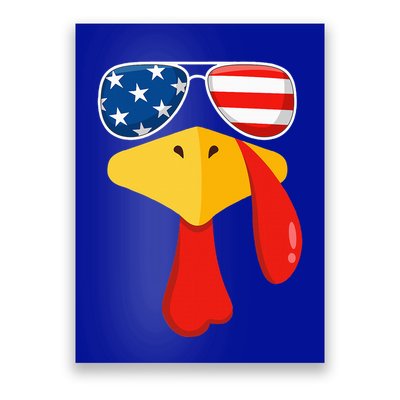 Turkey Face Thanksgiving Matching Outfit Family Gobble Funny Poster
