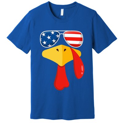 Turkey Face Thanksgiving Matching Outfit Family Gobble Funny Premium T-Shirt