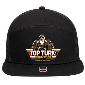 Turk Funny Thanksgiving 7 Panel Mesh Trucker Snapback Hat