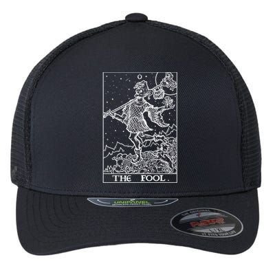 The Fool Tarot Card Halloween Gothic Clothing Court Jester Cute Gift Flexfit Unipanel Trucker Cap