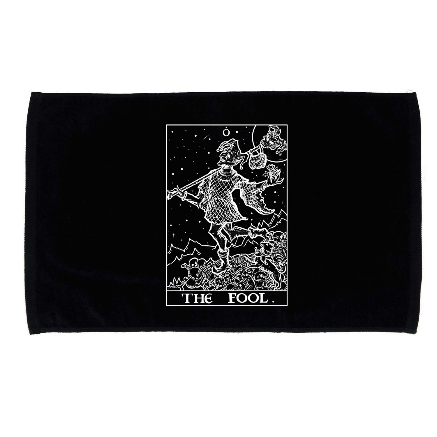 The Fool Tarot Card Halloween Gothic Clothing Court Jester Cute Gift Microfiber Hand Towel