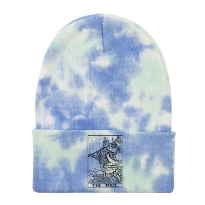 The Fool Tarot Card Halloween Gothic Clothing Court Jester Cute Gift Tie Dye 12in Knit Beanie