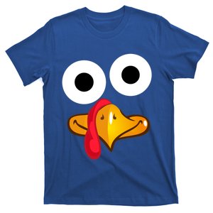 Turkey Face Thanksgiving Funny Costume Cute Gift T-Shirt