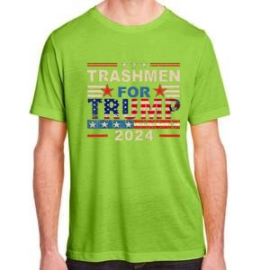 Trashmen For Trump 2024 Funny Election Garbageman Supporters Adult ChromaSoft Performance T-Shirt