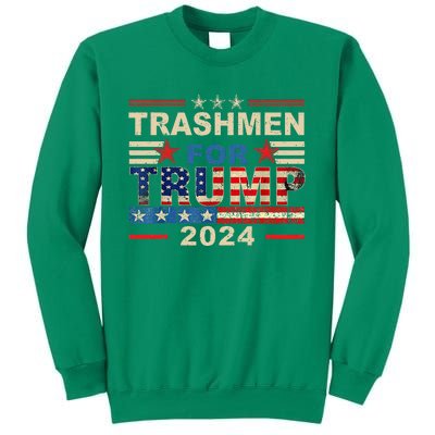 Trashmen For Trump 2024 Funny Election Garbageman Supporters Sweatshirt