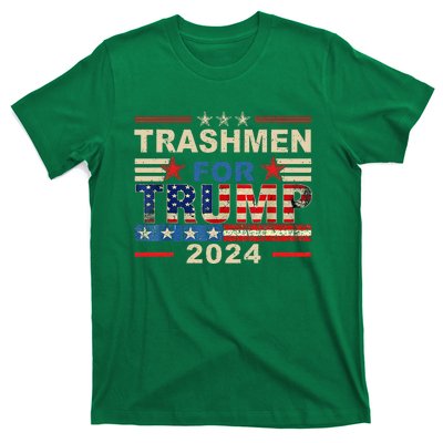 Trashmen For Trump 2024 Funny Election Garbageman Supporters T-Shirt