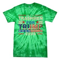 Trashmen For Trump 2024 Funny Election Garbageman Supporters Tie-Dye T-Shirt