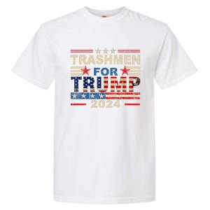 Trashmen For Trump 2024 Funny Election Garbageman Supporters Garment-Dyed Heavyweight T-Shirt