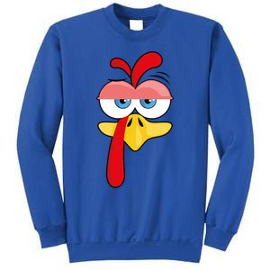 Turkey Face Thanksgiving Funny Costume Great Gift Sweatshirt