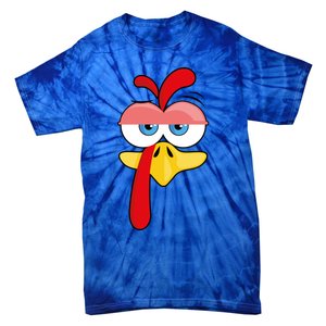 Turkey Face Thanksgiving Funny Costume Great Gift Tie-Dye T-Shirt