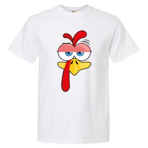 Turkey Face Thanksgiving Funny Costume Great Gift Garment-Dyed Heavyweight T-Shirt