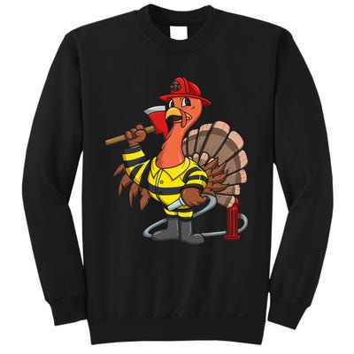 Thanksgiving Firefighter Turkey  Proud Fireman Gift Sweatshirt