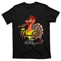 Thanksgiving Firefighter Turkey  Proud Fireman Gift T-Shirt