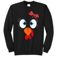 Turkey Face Thanksgiving IM Thankful Family Sweatshirt