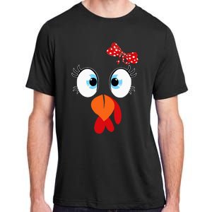 Turkey Face Thanksgiving IM Thankful Family Adult ChromaSoft Performance T-Shirt