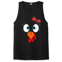 Turkey Face Thanksgiving IM Thankful Family PosiCharge Competitor Tank