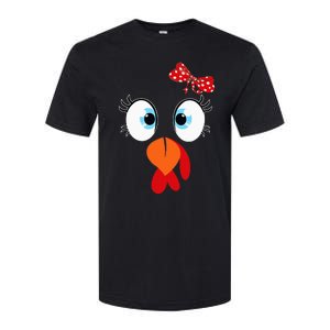 Turkey Face Thanksgiving IM Thankful Family Softstyle CVC T-Shirt